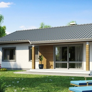 Проект 1-этажного дома 82 м