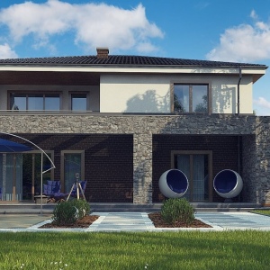 Проект 2-этажного дома 235 м