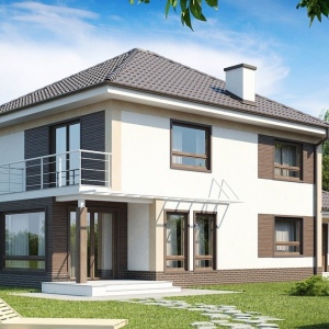 Проект 2-этажного дома 125 м