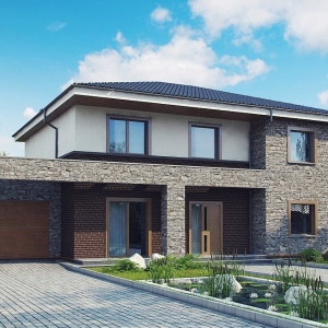 Проект 2-этажного дома 235 м