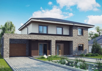 Проект 2-этажного дома 235 м