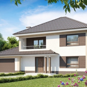 Проект 2-этажного дома 125 м