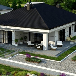 Проект 1-этажного дома 167 м