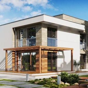 Проект 2-этажного дома 210 м