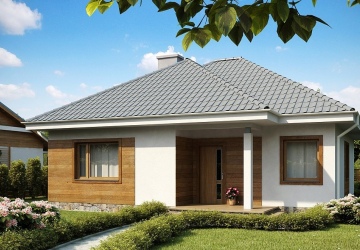 Проект 1-этажного дома 87 м