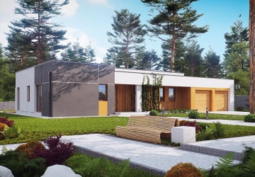 Проект 1-этажного дома 166 м