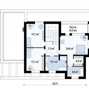 Проект 2-этажного дома 235 м